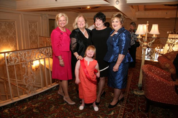 Representative Sheila Solon, Mary Pillsbury Wainwright, Mary cotton, JoAnn Shaw, with Girl of the Year Allie